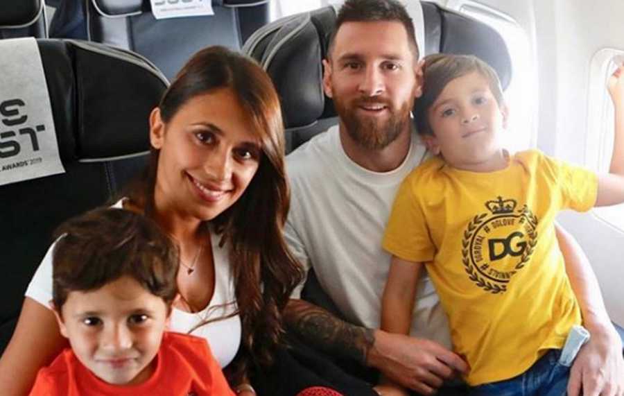Video: Emoção dos filhos de Messi na entrega do prémio ao pai fica viral nas redes sociais