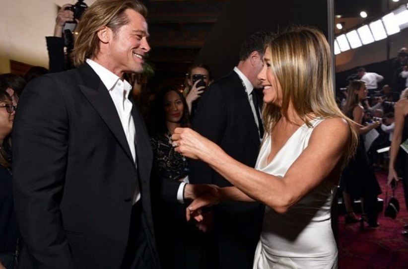Brad Pitt e Jennifer Aniston abraçaram-se, e os fãs não aguentam tanta emoção