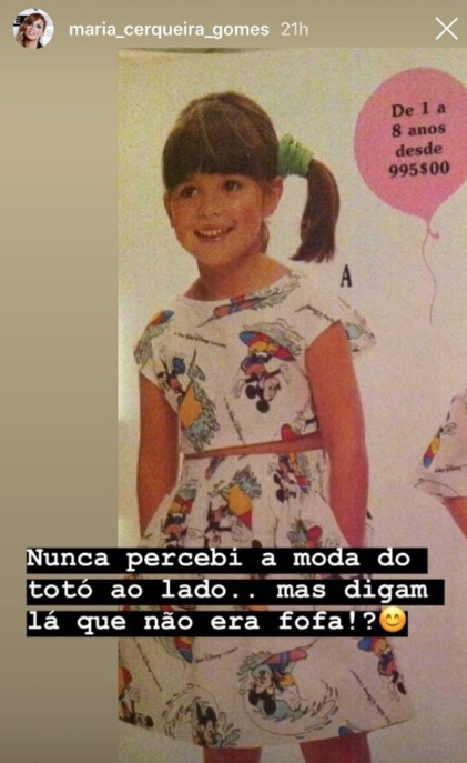 Maria Cerqueira Gomes partilha foto de infância: &#8220;Digam lá que não era fofa?&#8221;