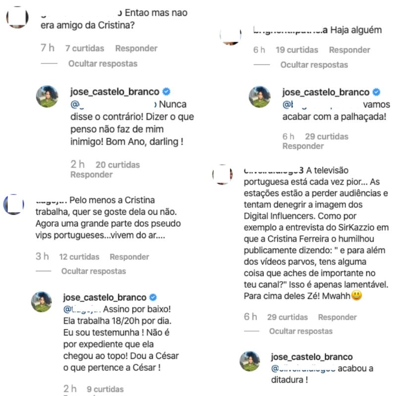 Após polémica com Cristina Ferreira, José Castelo Branco reage nas redes sociais: &#8220;Foi horrível&#8230;&#8221;