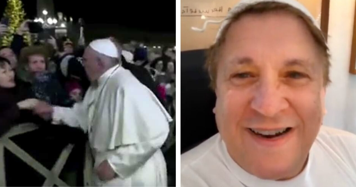 Video: Herman José faz &#8220;paródia&#8221; com gesto do Papa Francisco