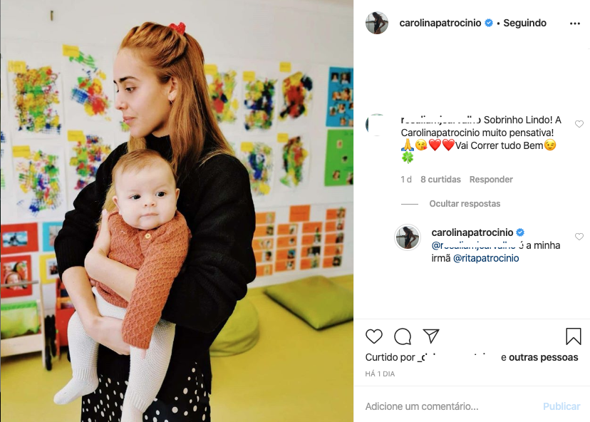 Carolina Patrocínio partilha foto da irmã e deixa fãs confusos: &#8220;Estás muito linda&#8221;