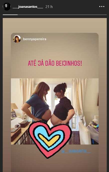 Prestes a dar à luz, Benedita Pereira e Joana Santos comparam &#8220;enormes barriguinhas&#8221;