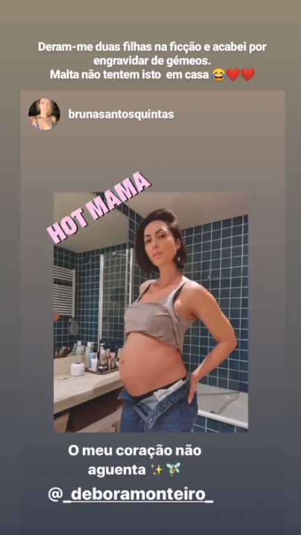 Depois de mostrar a &#8220;barriguinha&#8221;, Débora Monteiro confirma gravidez de gémeos: &#8220;Não tentem isto em casa&#8230;&#8221;