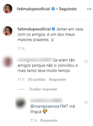 Fátima Lopes convida Cláudio Ramos para jantar e recebe &#8220;críticas&#8221;