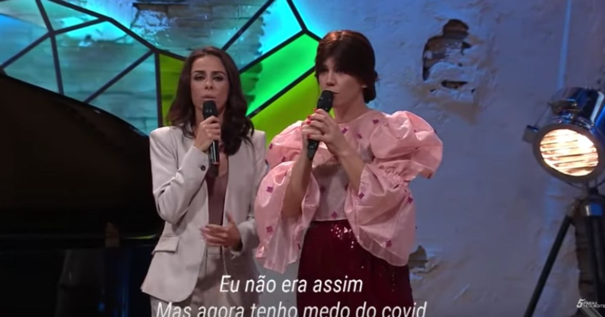 &#8220;Medo do Covid&#8221;: Filomena Cautela e Inês Lopes Gonçalves recriam música do Festival da Canção