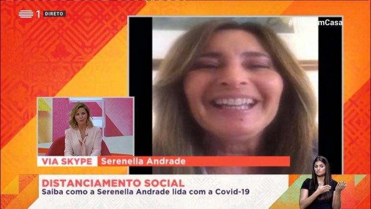 Serenella Andrade preocupada com família em Itália: &#8220;O meu primo especialmente, ele é medico&#8230;&#8221;