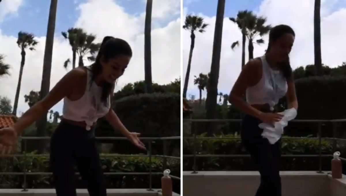 Video: Momento insólito de Rita Pereira enquanto treinava: &#8220;Decide fazer cocó no no meu tapete&#8230;&#8221;