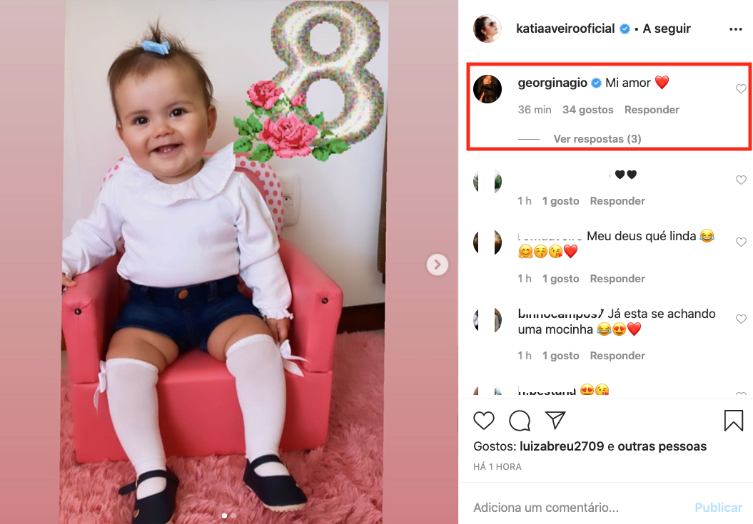 Katia Aveiro celebra 8 meses da filha com fotos amorosas: &#8220;Admitam! É um poço de formosura&#8221;