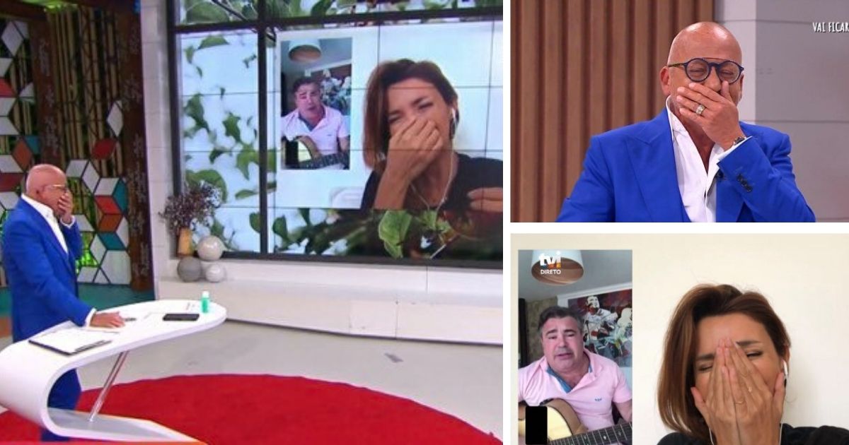 Video: Goucha e Maria C. Gomes têm ataque de riso em direto: &#8220;Estou a chorar&#8230;&#8221;