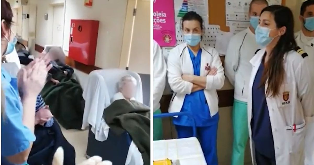 Video: Médicos no Porto festejam cura de 11 idosos infectados com COVID-19