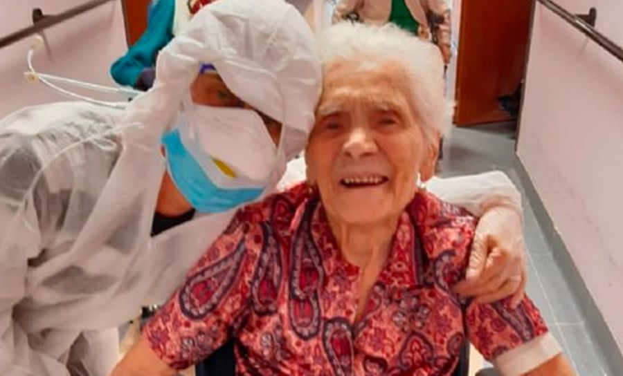Mulher de 104 anos derrota o COVID-19, depois de já ter sobrevivido à gripe espanhola em 1918