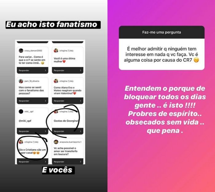 &#8220;Você é alguma coisa por causa do CR7&#8221;: Katia Aveiro reage a mensagem de ódio