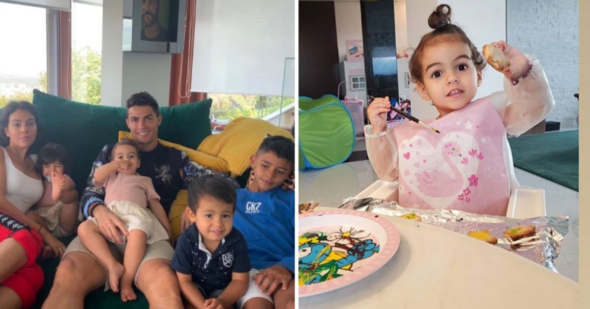 Fotos: Filhos de Cristiano Ronaldo divertem-se em &#8220;tarde de pinturas&#8221;