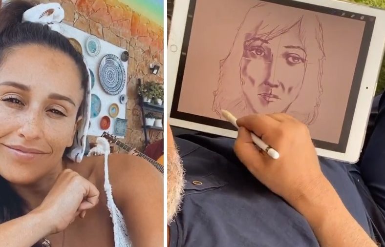 Video inédito: Orgulhosa, Rita Pereira mostra pai a desenhar
