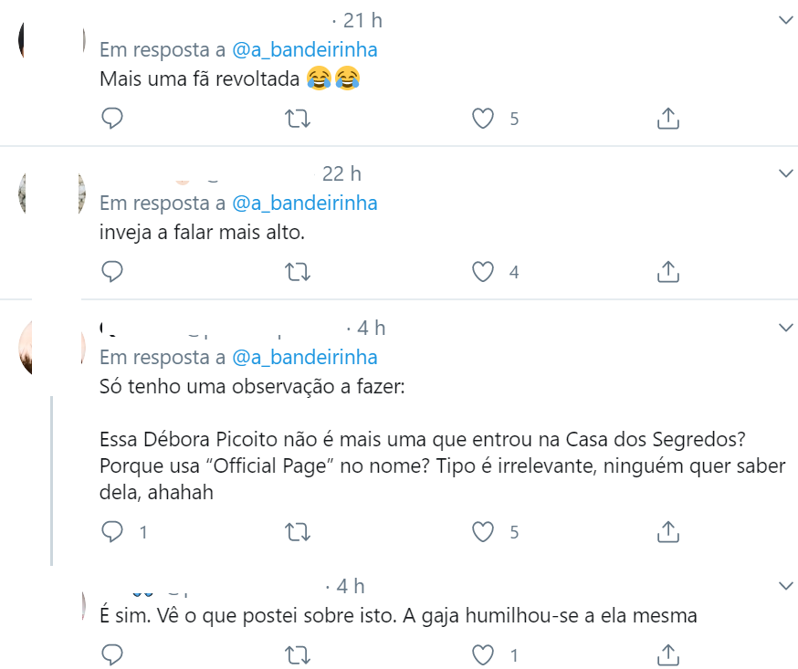 Bárbara Bandeira reage às criticas de Débora Picoito: &#8220;A gozar com a importância do meu concerto mas a pedir-me bilhetes?&#8221;
