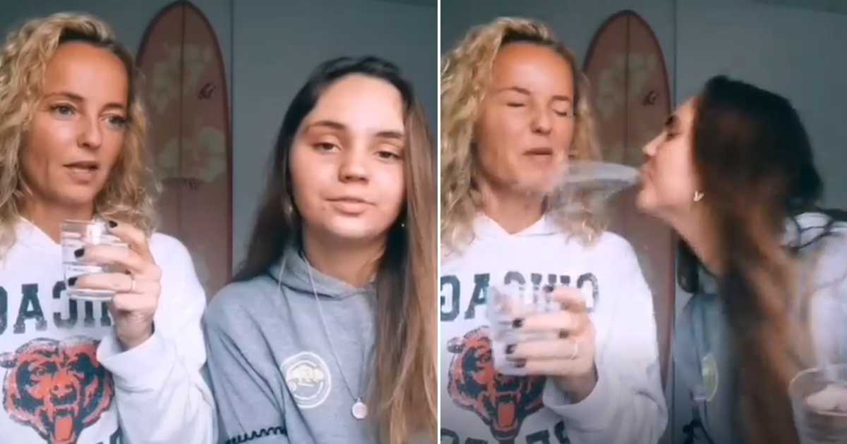 Video: Filha de Bárbara Norton de Matos cospe na mãe em &#8220;brincadeira&#8221; viral