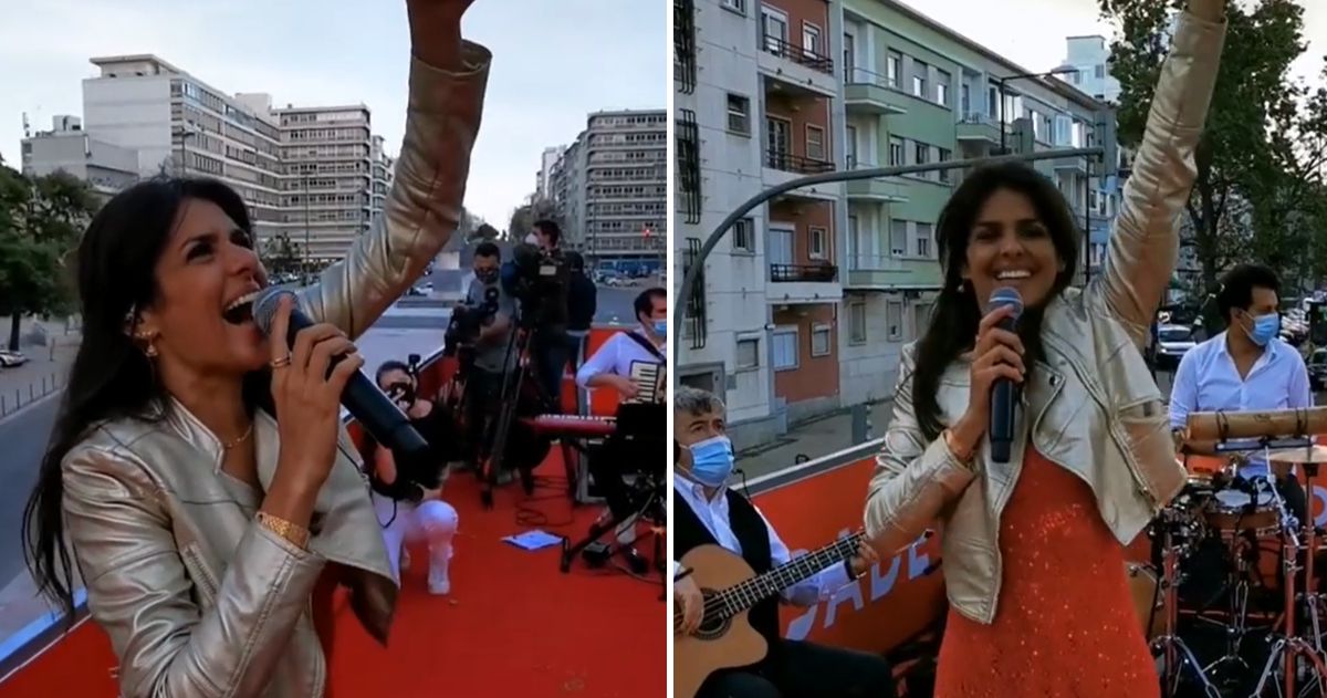 Cuca Roseta cantou (e encantou) nas ruas de Lisboa: &#8220;Que espectáculo mais emocionante&#8230;&#8221;