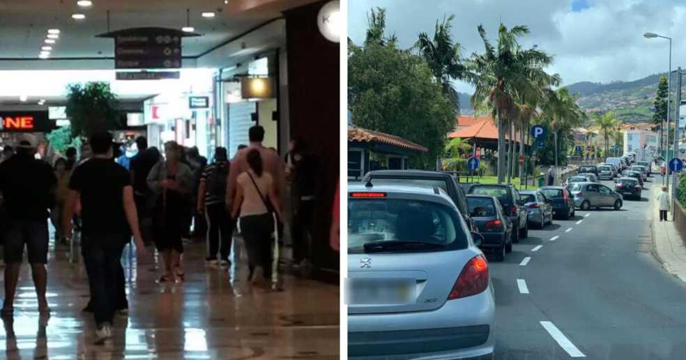 Abertura de centros comerciais na Madeira provoca &#8220;filas&#8221;. Já há criticas nas redes sociais