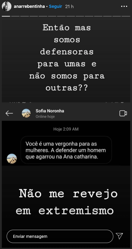 &#8220;Uma vergonha para as mulheres&#8230;&#8221;: Após comentário de fã, Ana Arrebentinha reage