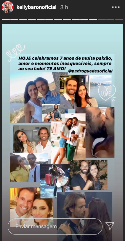 Pedro Guedes celebra sete anos de namoro com Kelly Baron: &#8220;Faz-me sentir borboletas na barriga todos os dias..&#8221;