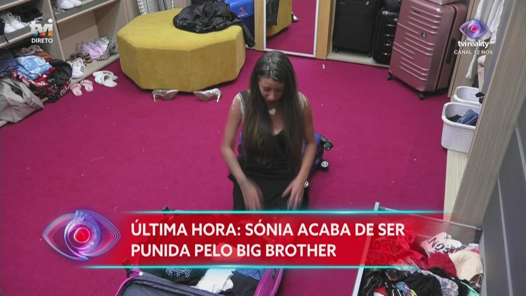 Big Brother: Após castigo, Sónia faz as malas e quer desistir: &#8220;Eu vou-me embora, não quero paleio&#8230;&#8221;