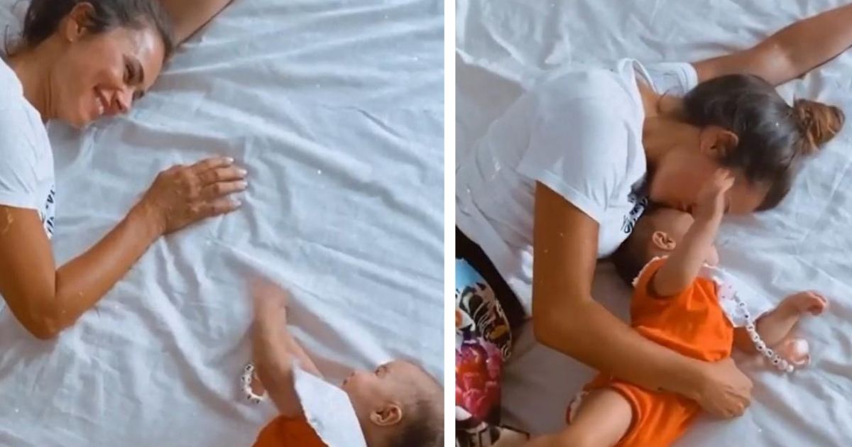 Vídeo: Cláudia Vieira e a filha bebé em momento carinhoso: &#8220;Tudo certo&#8230;&#8221;