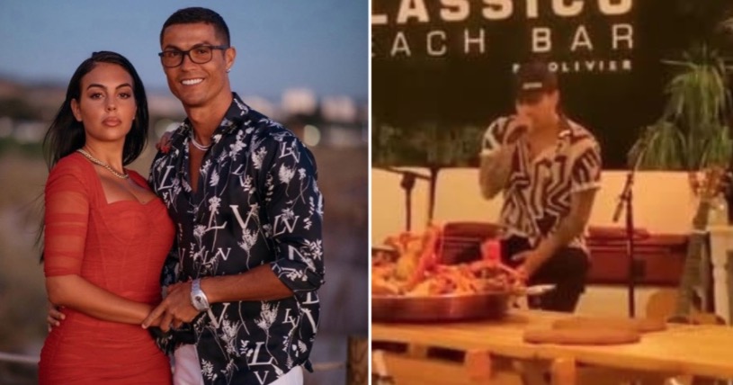 Fernando Daniel revela novas fotos da noite em que cantou para Cristiano Ronaldo e Georgina Rodríguez