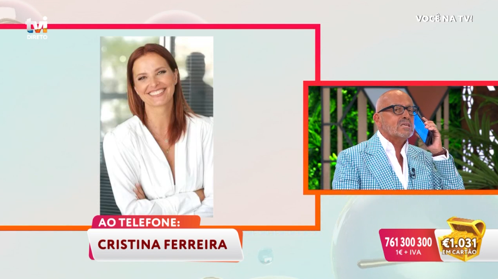 Em dia de estreia na TVI, Cristina Ferreira dá &#8220;missão&#8221; a Goucha em direto: &#8220;A Era Cristina&#8230;&#8221;