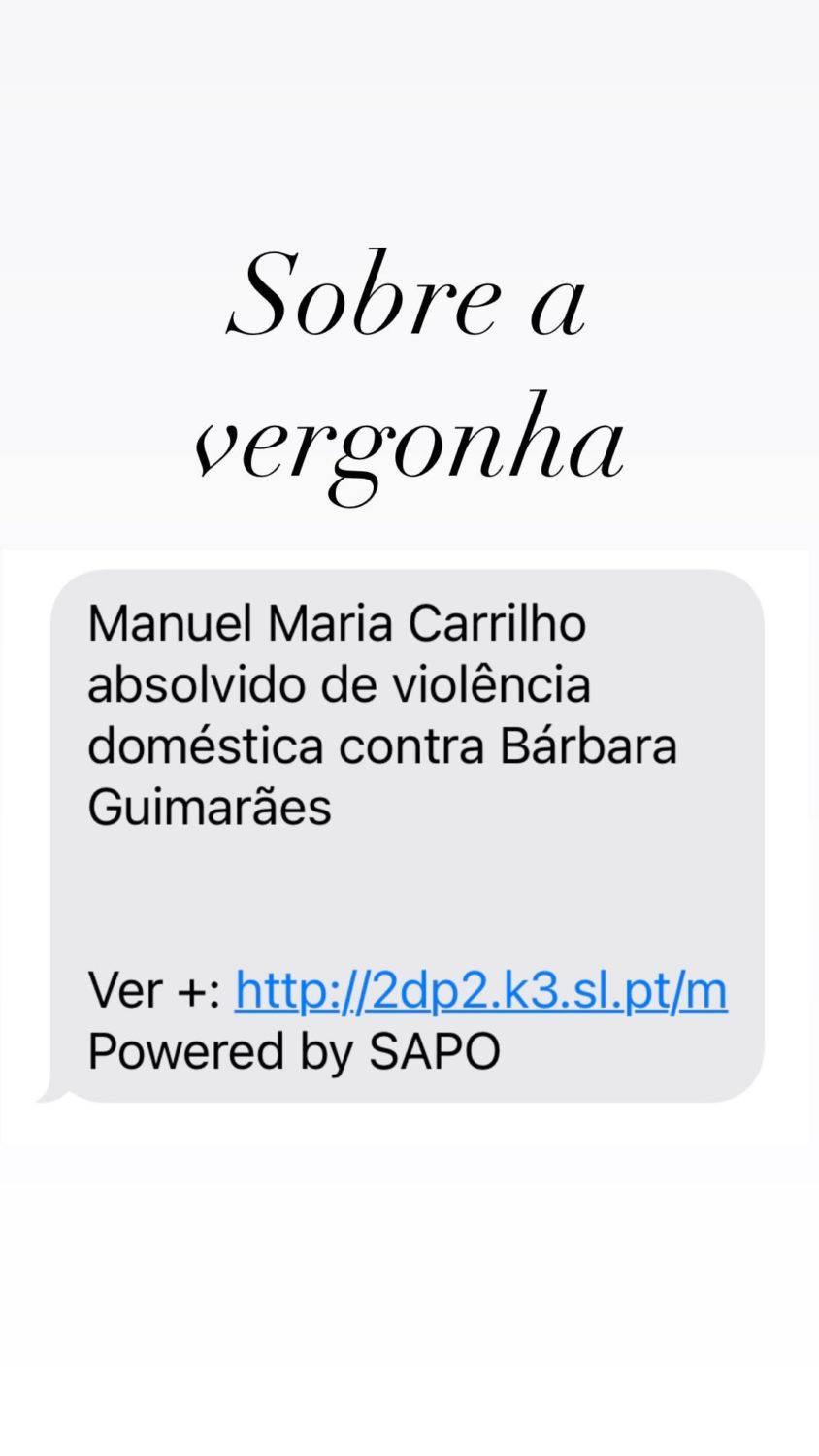 Ana Garcia Martins reage à absolvição de Manuel Maria Carrilho dos crimes de violência doméstica: &#8220;Sobre a vergonha&#8230;&#8221;