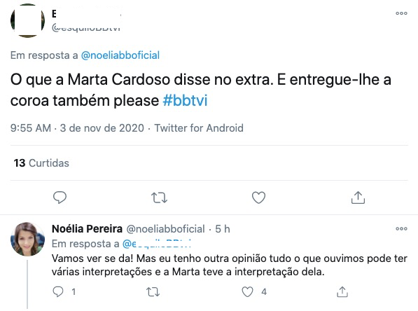 Noélia reage a polémica de Marta Cardoso e Teresa Guilherme: &#8220;Tenho outra opinião&#8221;