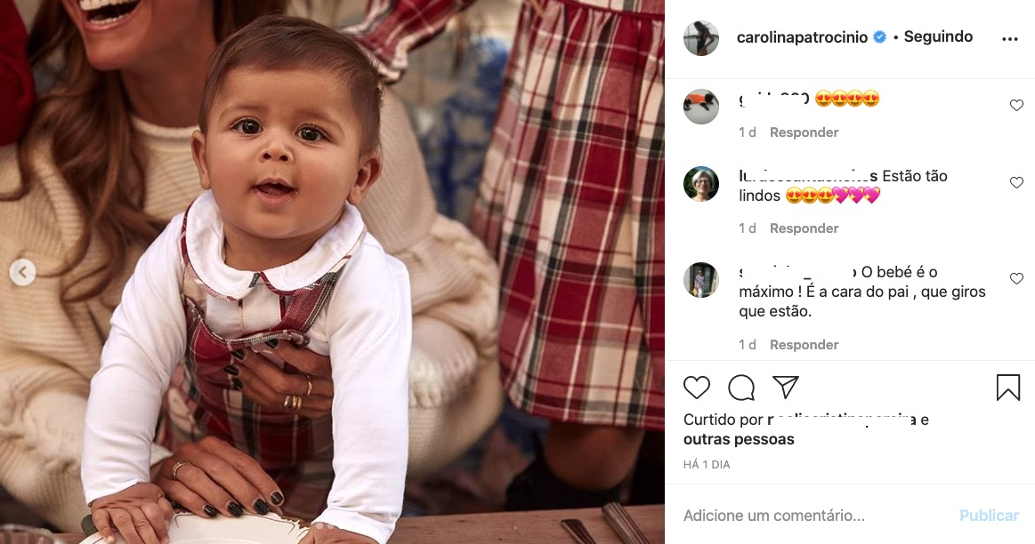 Carolina Patrocínio revela sessão com os filhos e fãs destacam: &#8220;Ai o Eduardo está tão grande&#8221;