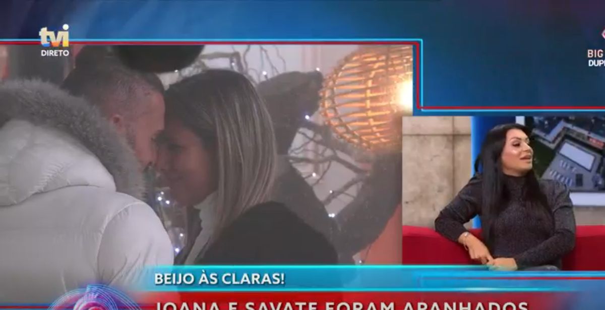 Big Brother: Joana e Bruno Savate trocam beijos apaixonados sem se esconderem