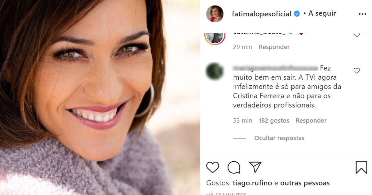 Amigos e seguidores reagem à saída de Fátima Lopes: &#8220;A TVI agora infelizmente é só para amigos&#8230;&#8221;