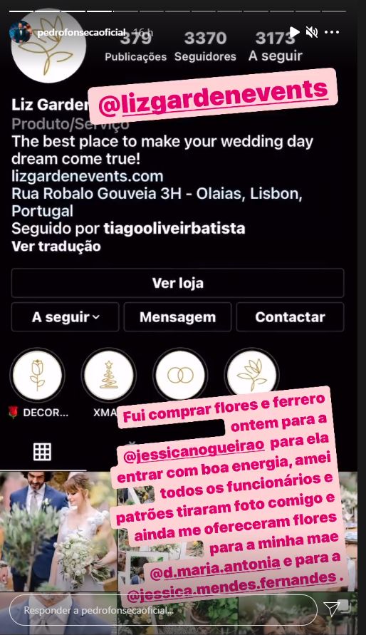 Big Brother: Pedro Fonseca enviou flores e chocolates para Jéssica Nogueira: &#8220;Para ela entrar com boa energia&#8230;&#8221;