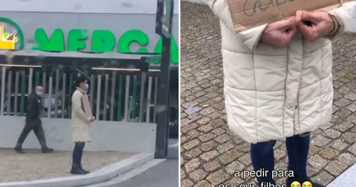 Leandro partilha vídeo de mãe a pedir comida à porta de supermercado: &#8220;Esta senhora é uma grande mãe&#8230;&#8221;