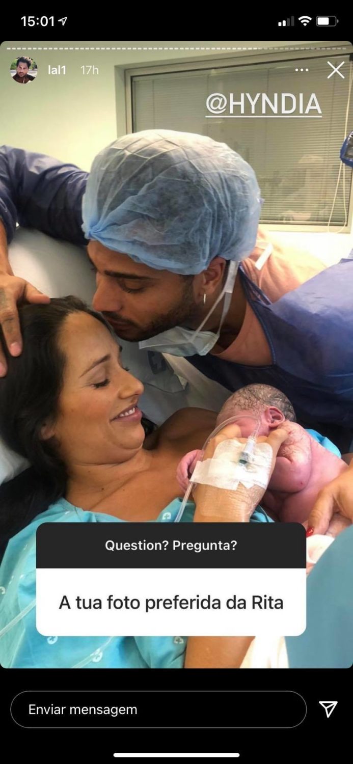 Namorado de Rita Pereira revela foto inédita do parto de Lonô