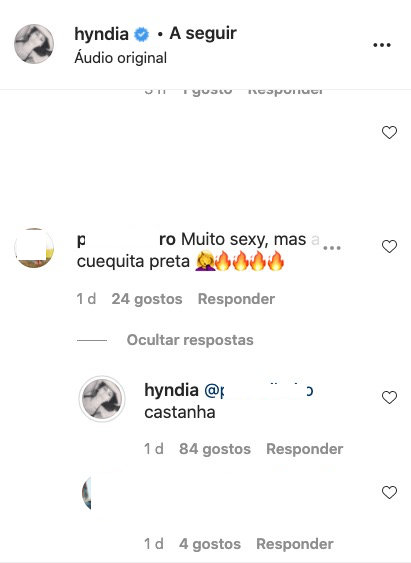 Rita Pereira responde a fã que critica a sua roupa interior: &#8220;Sexy, mas a cuequita preta&#8230;&#8221;