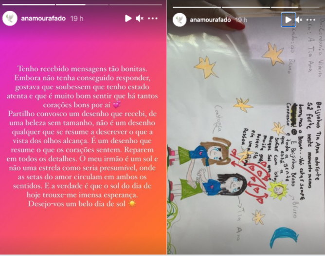 Ana Moura reage à morte do irmão e revela mensagem especial que recebeu de uma criança