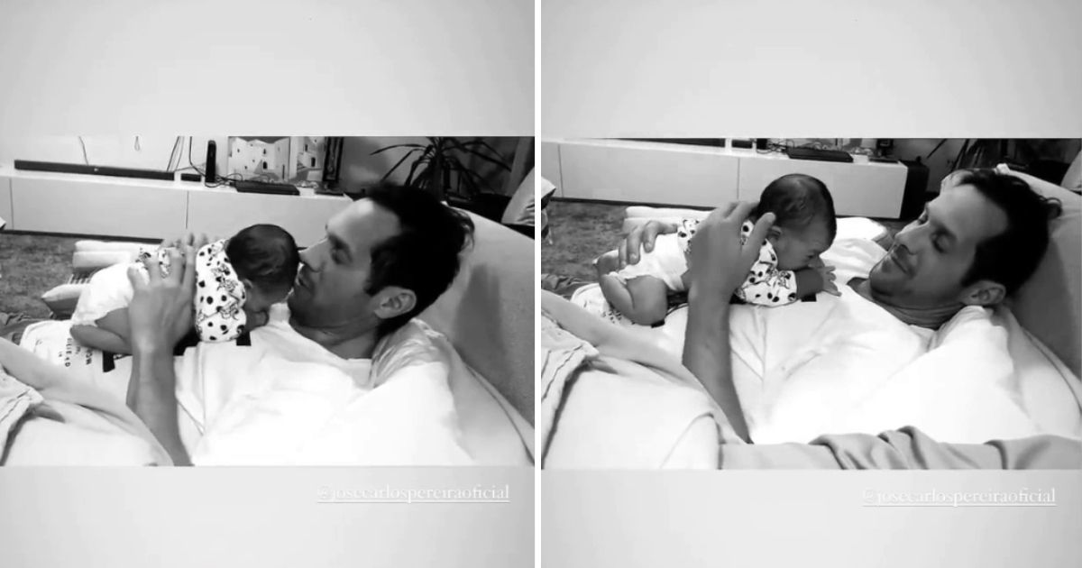 Vídeo: José Carlos Pereira &#8216;apanhado&#8217; em momento encantador com o filho