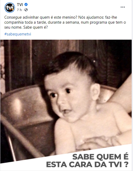 TVI revela foto de Manuel Luís Goucha em bebé e fãs derretem-se: &#8220;Que giro&#8230;&#8221;