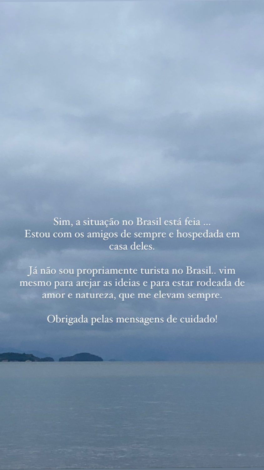 No Brasil, Leonor Poeiras desabafa: &#8220;Sim, a situação está feia&#8230;&#8221;