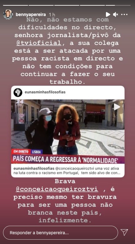 Benedita Pereira &#8220;aplaude&#8221; Conceição Queiroz após ataque em direto: &#8220;Brava!&#8221;