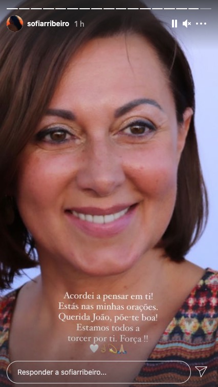 Sofia Ribeiro deseja &#8220;força&#8221; a Maria João Abreu: &#8220;Estás nas minhas orações&#8230;&#8221;