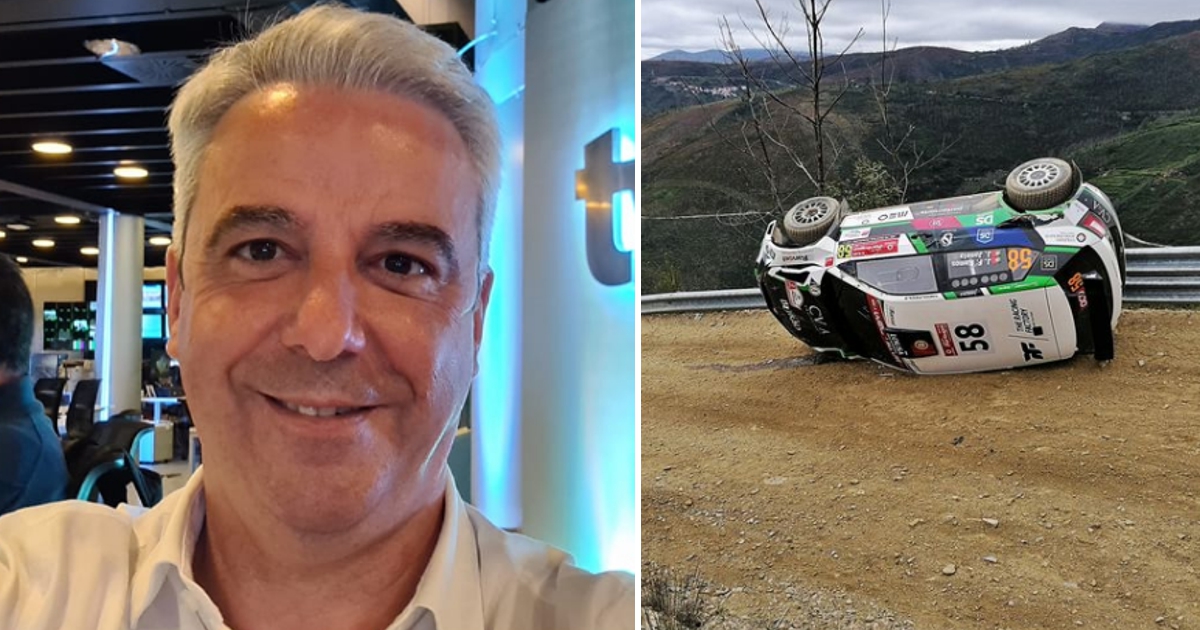 Jornalista da TVI sofre acidente aparatoso no Rally de Portugal