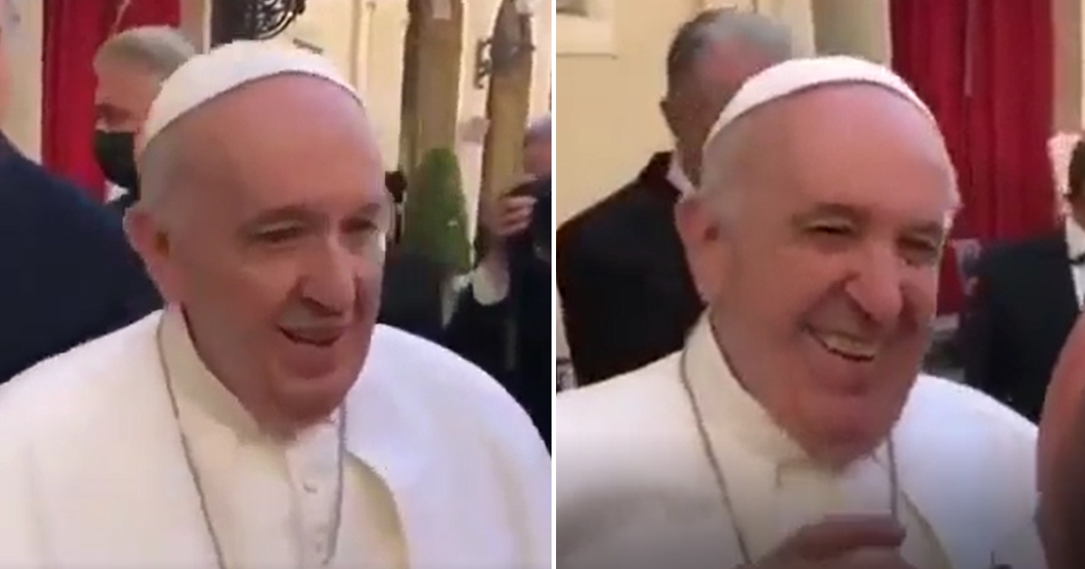 Papa Francisco brinca com brasileiros que pediram oração: &#8220;Vocês não têm salvação. É muita cachaça&#8230;&#8221;