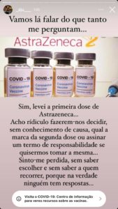 Irmã de Rita Pereira revoltada com falta de informação sobre vacina da AstraZeneca: &#8220;Acho ridículo&#8230;&#8221;
