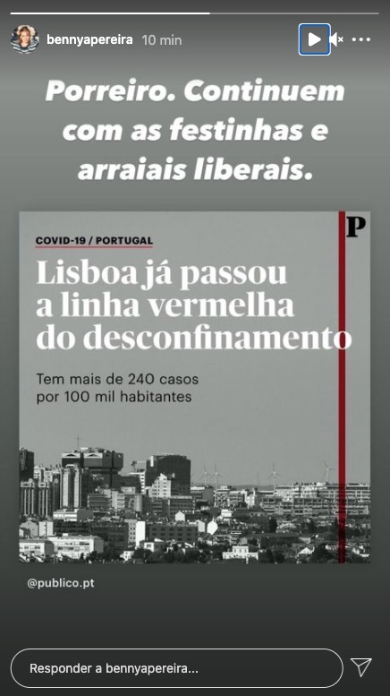 Benedita Pereira indignada com aumento de casos Covid em Lisboa: &#8220;Continuem com as festinhas&#8221;