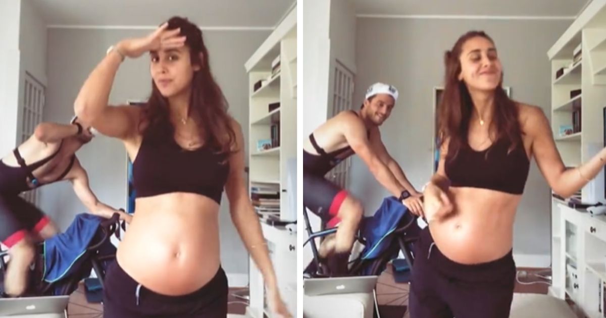 Vídeo: Rita Patrocínio exibe &#8220;barriguinha&#8221; de grávida em dança de apoio à seleção