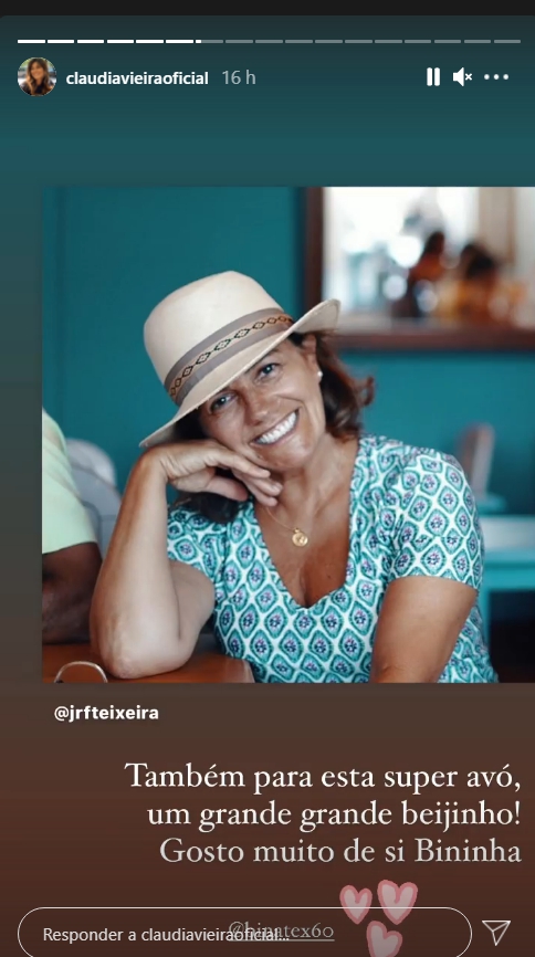 Cláudia Vieira faz bonita homenagem à ex-sogra, mãe de Pedro Teixeira: &#8220;Gosto muito de si&#8230;&#8221;